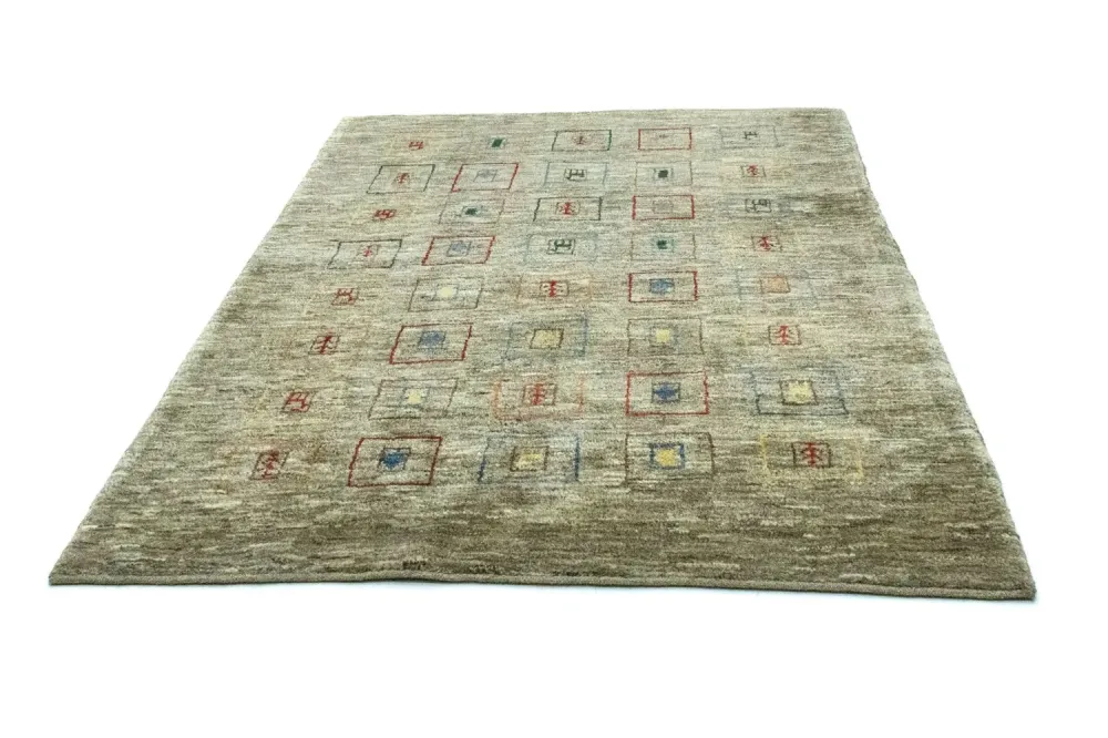 Gabbeh-teppe - persisk - 206 x 154 cm - flerfarget
