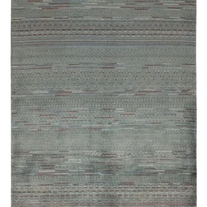 Gabbeh-teppe - persisk - 208 x 136 cm - mørkegrønn
