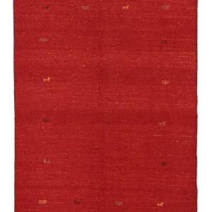 Gabbeh-teppe - persisk - 208 x 138 cm - rød