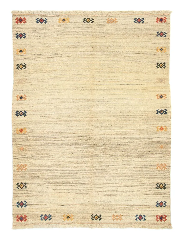 Gabbeh-teppe - persisk - 208 x 152 cm - beige