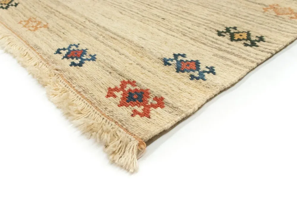 Gabbeh-teppe - persisk - 208 x 152 cm - beige