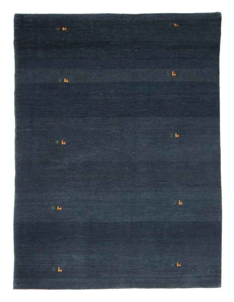 Gabbeh-teppe - persisk - 227 x 175 cm - mørkeblå