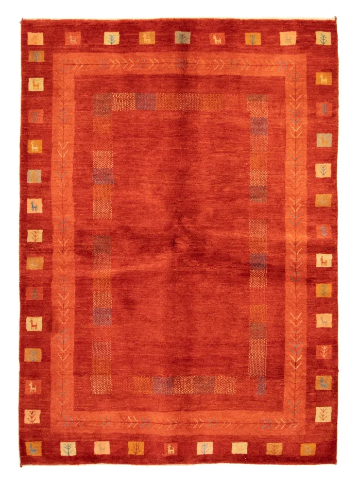 Gabbeh-teppe - persisk - 228 x 172 cm - rust