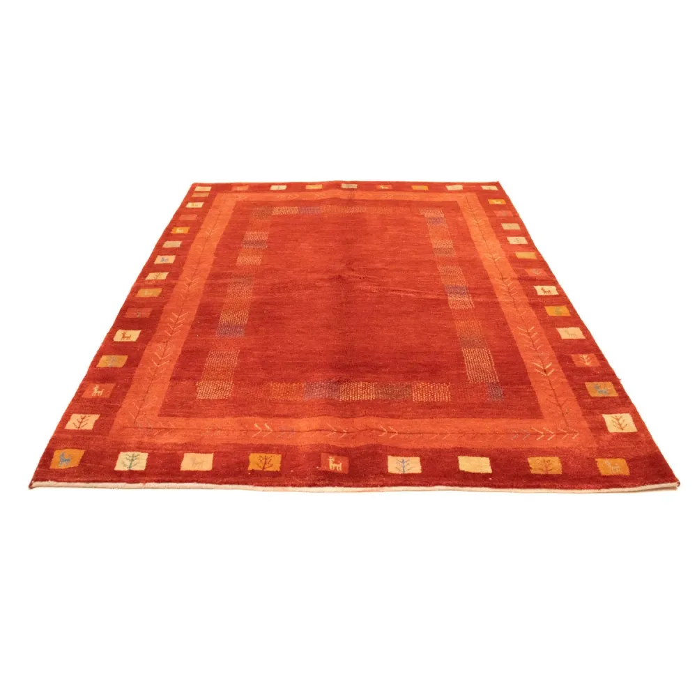 Gabbeh-teppe - persisk - 228 x 172 cm - rust