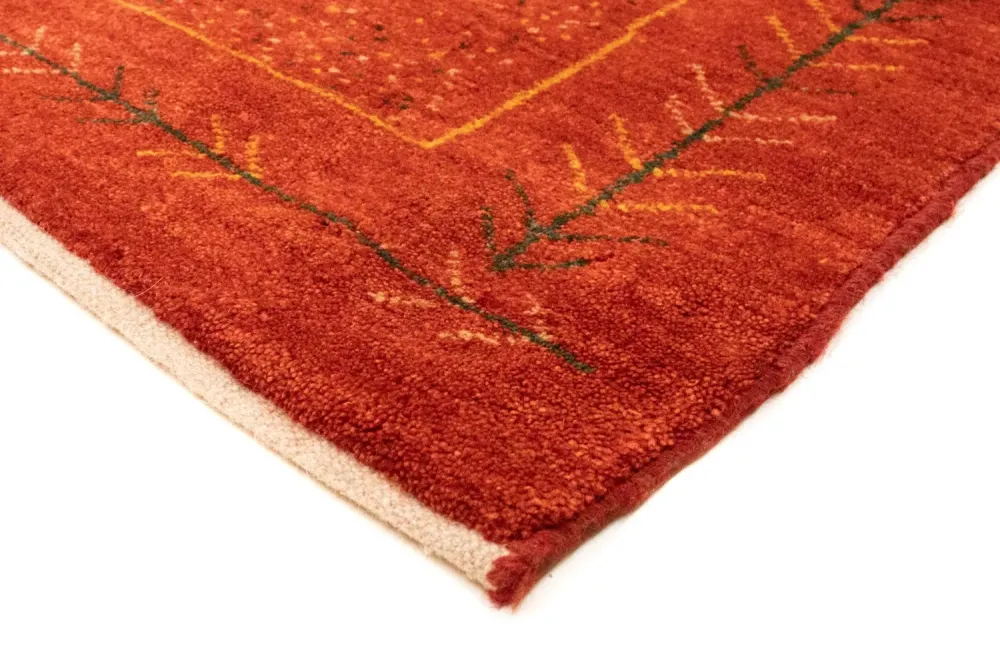 Gabbeh-teppe - persisk - 231 x 168 cm - rød