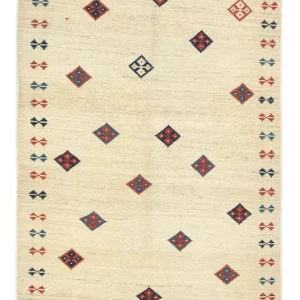 Gabbeh-teppe - persisk - 232 x 154 cm - beige