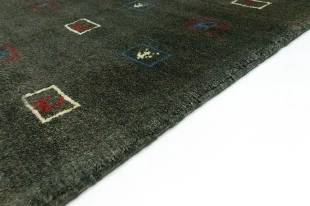 Gabbeh-teppe - persisk - 235 x 174 cm - grå
