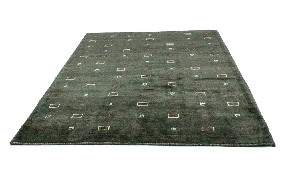 Gabbeh-teppe - persisk - 235 x 174 cm - grå