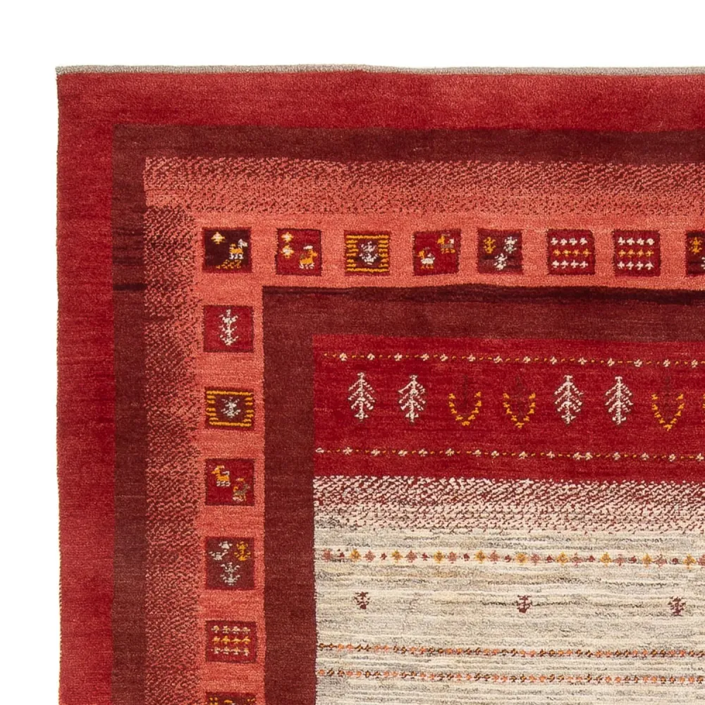 Gabbeh-teppe - persisk - 240 x 205 cm - flerfarget
