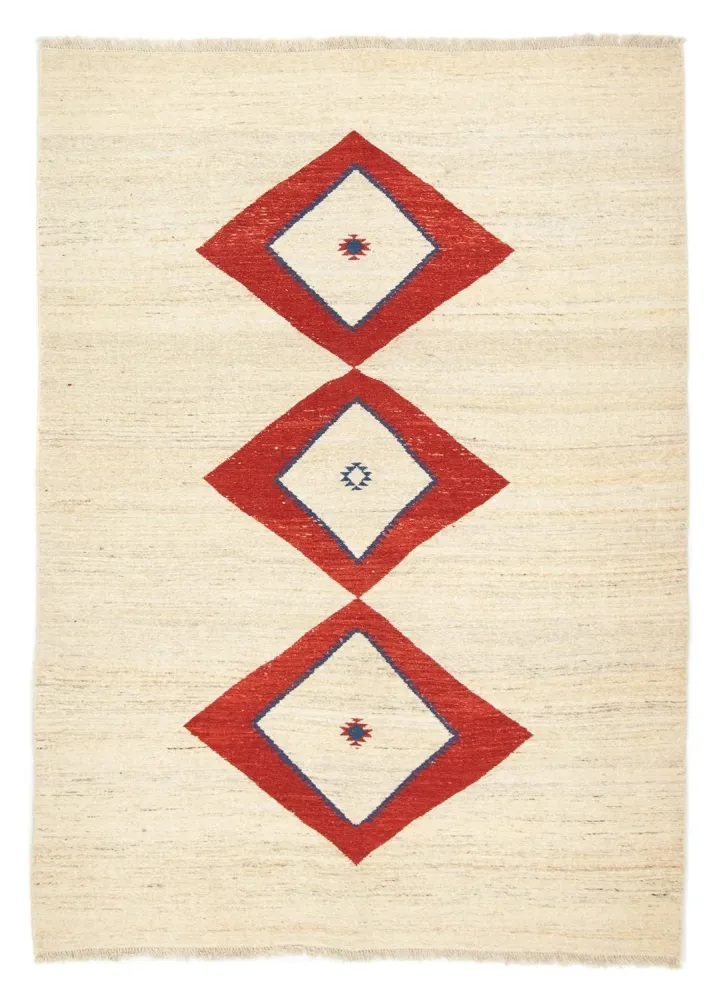 Gabbeh-teppe - persisk - 242 x 172 cm - beige