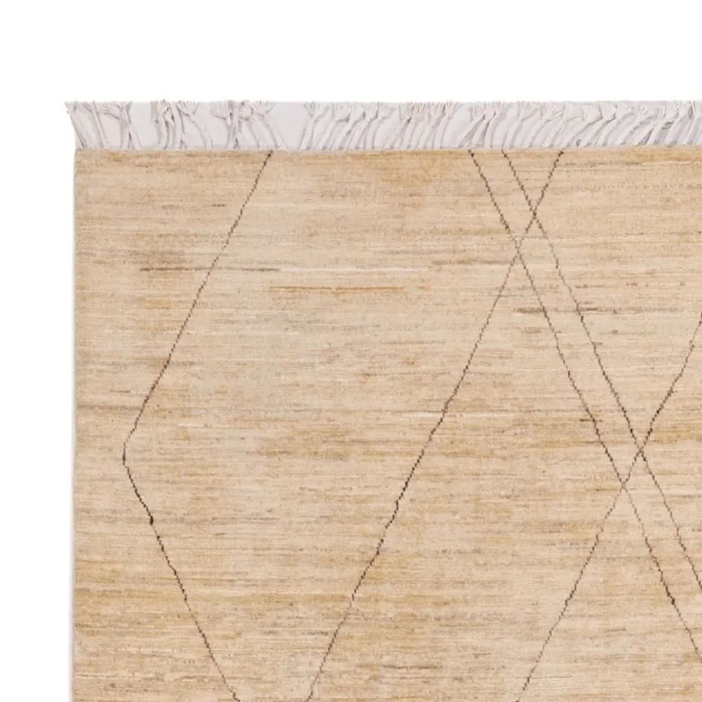 Gabbeh-teppe - persisk - 243 x 174 cm - beige