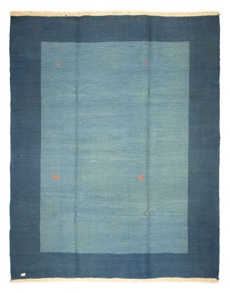 Gabbeh-teppe - persisk - 270 x 214 cm - havblå
