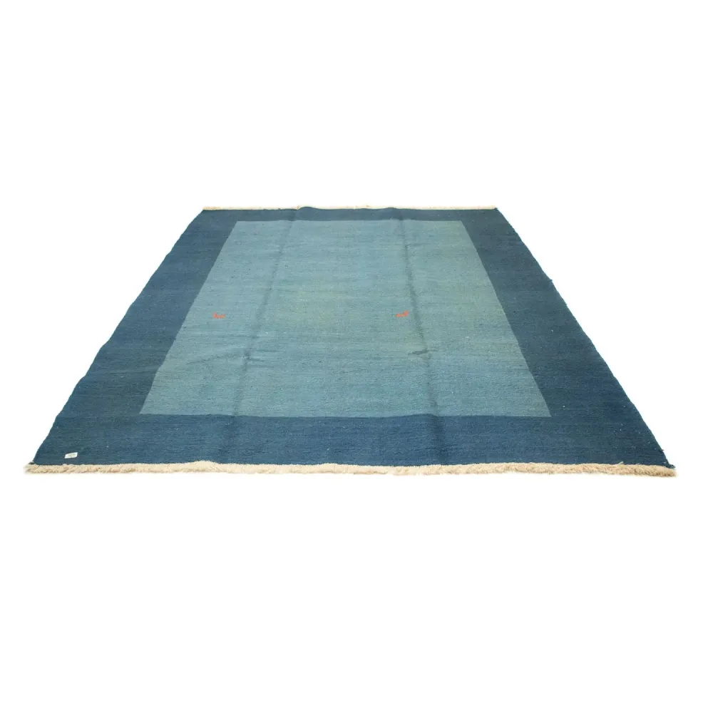 Gabbeh-teppe - persisk - 270 x 214 cm - havblå