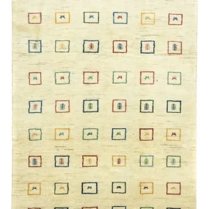 Gabbeh-teppe - persisk - 281 x 195 cm - beige