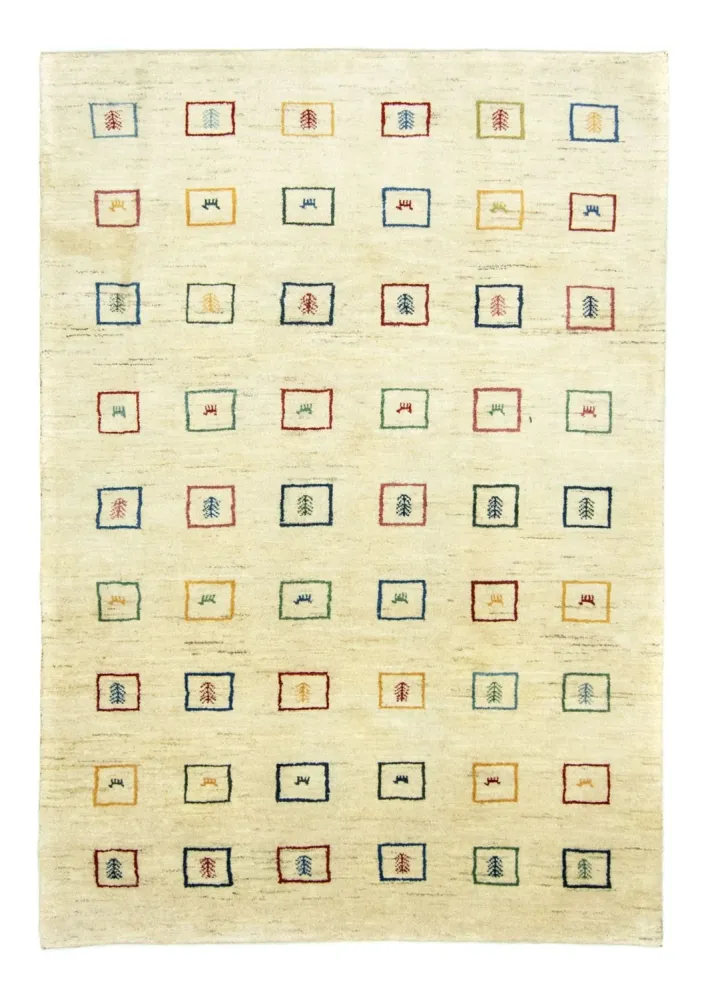 Gabbeh-teppe - persisk - 281 x 195 cm - beige