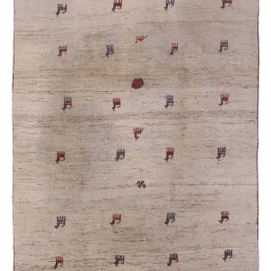 Gabbeh-teppe - persisk - 290 x 212 cm - karamell