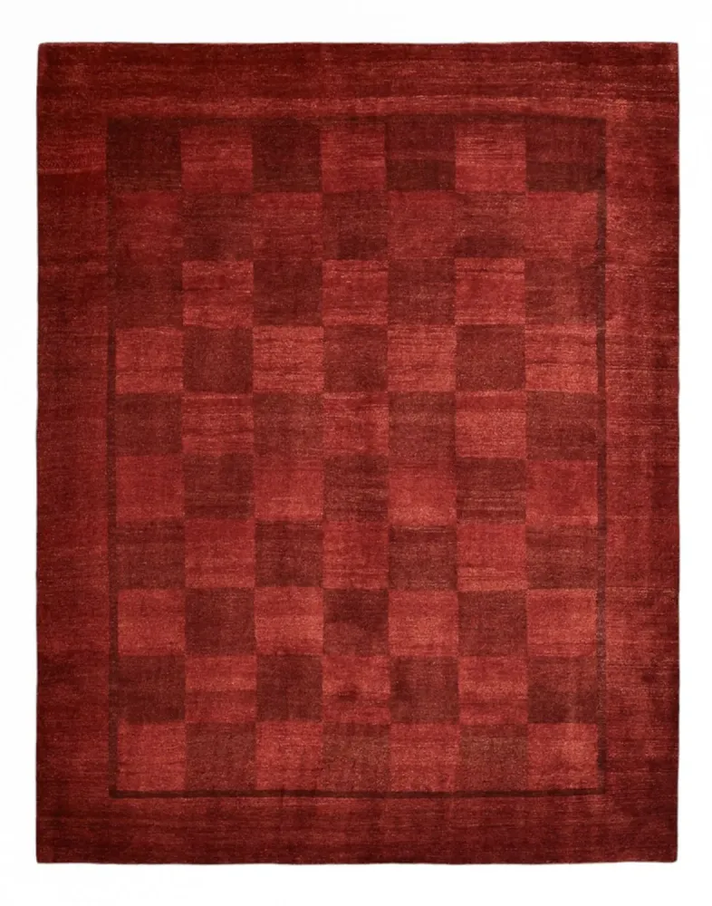 Gabbeh-teppe - persisk - 327 x 259 cm - mørk rød
