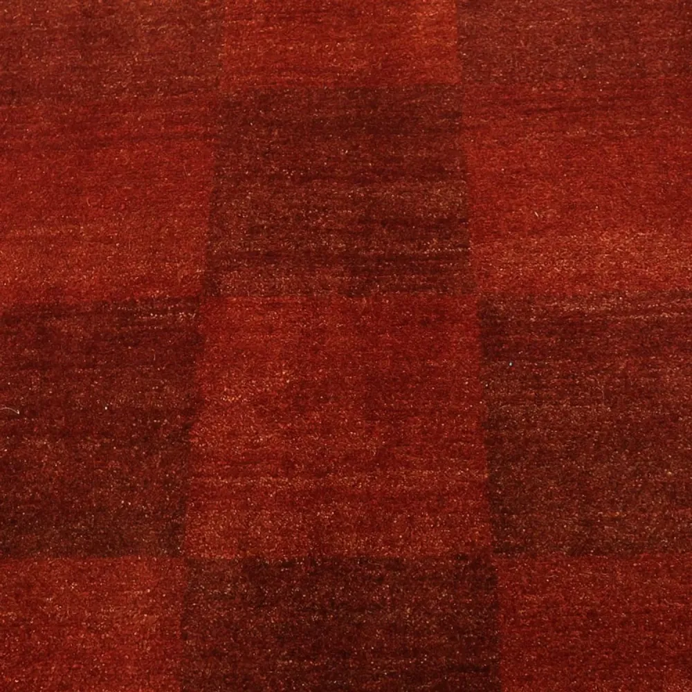 Gabbeh-teppe - persisk - 327 x 259 cm - mørk rød