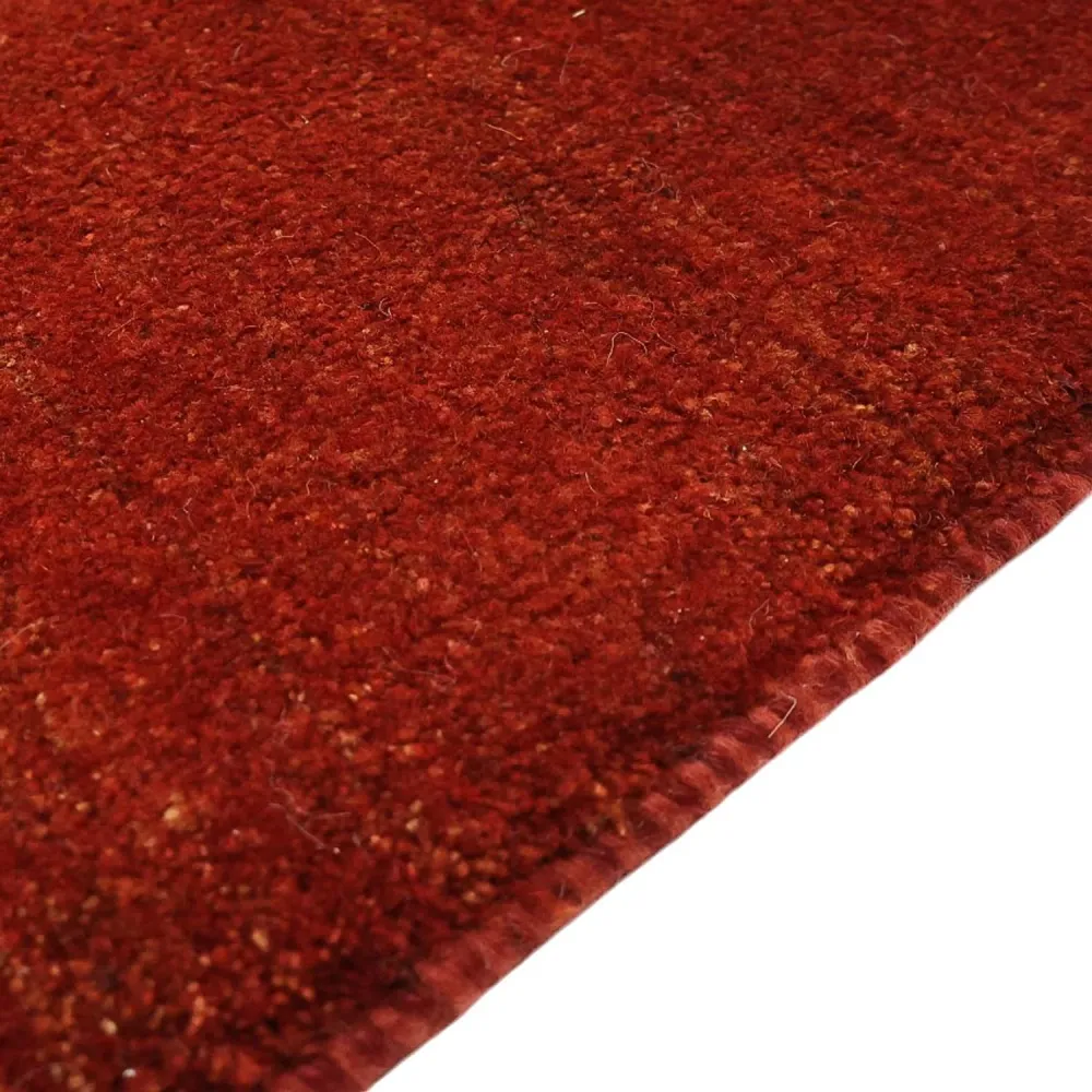 Gabbeh-teppe - persisk - 327 x 259 cm - mørk rød