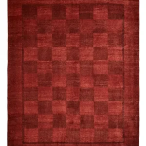 Gabbeh-teppe - persisk - 327 x 259 cm - mørk rød