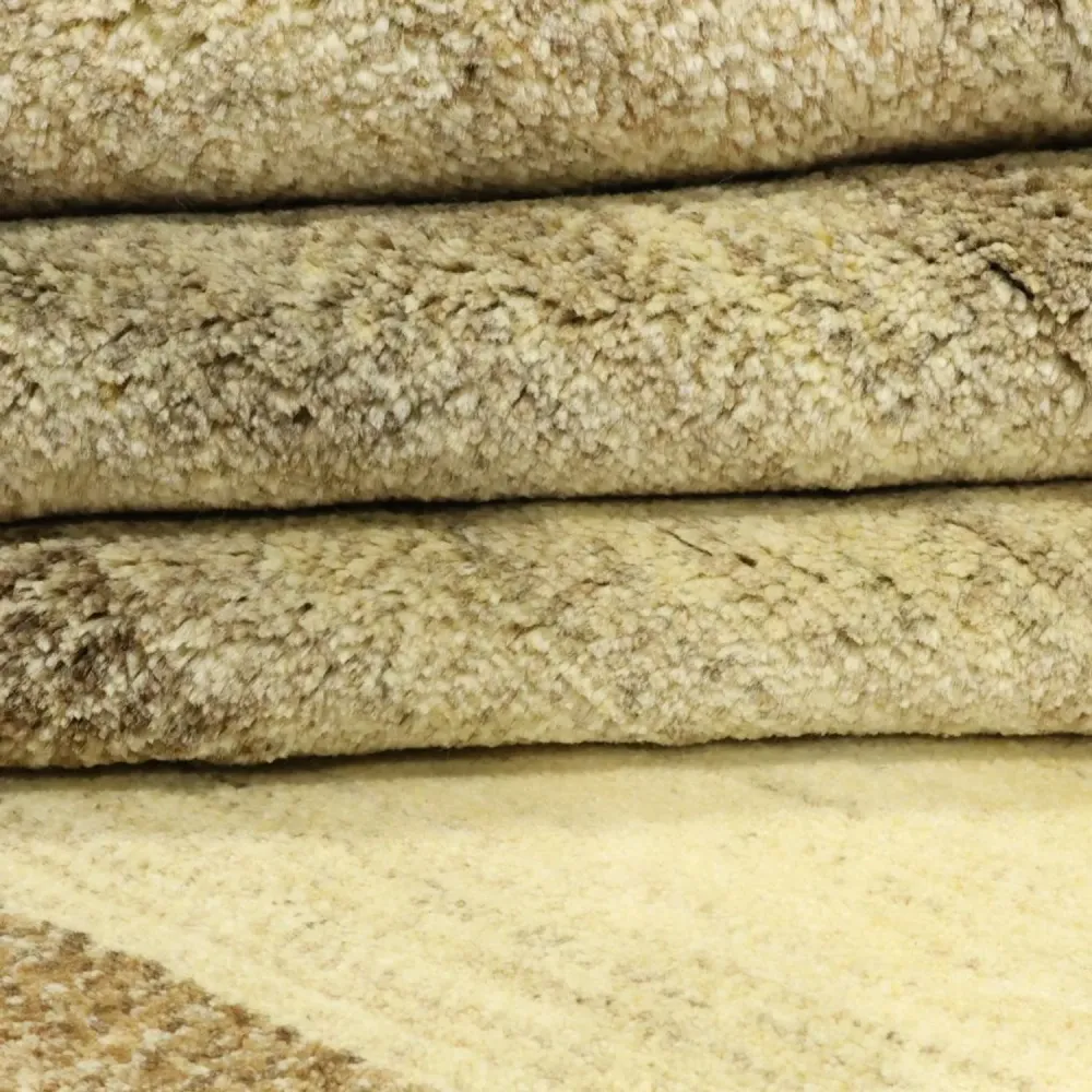 Gabbeh-teppe - persisk - 329 x 247 cm - mørk beige
