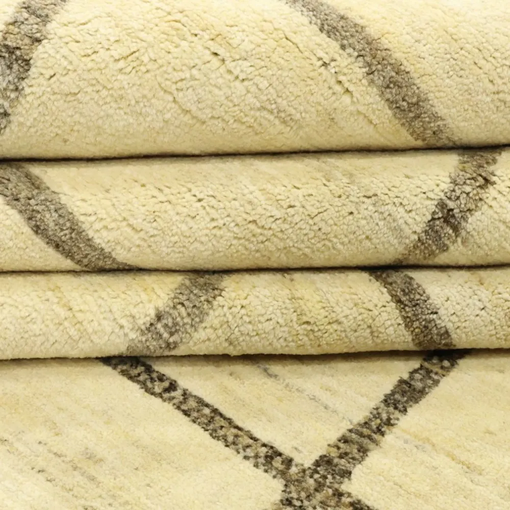 Gabbeh-teppe - persisk - 341 x 251 cm - beige