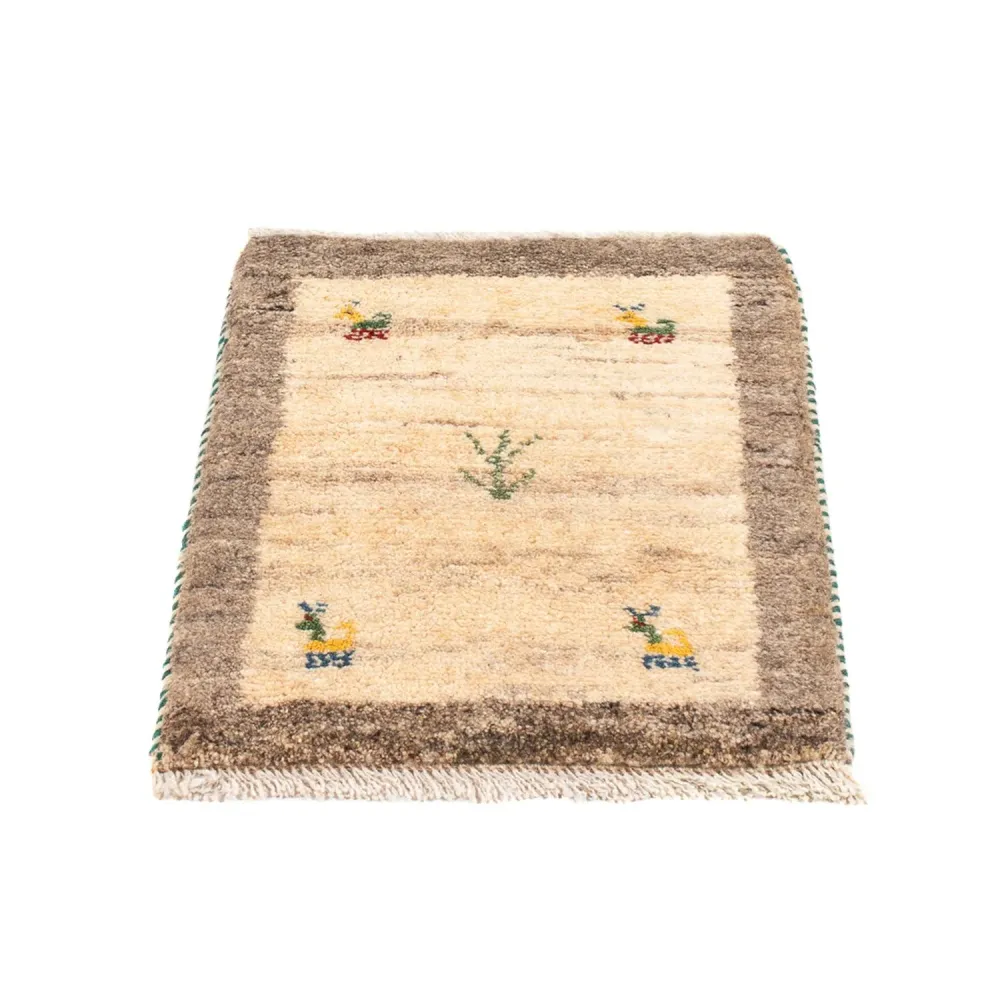 Gabbeh-teppe - persisk - 60 x 40 cm - beige