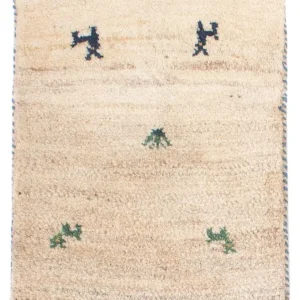 Gabbeh-teppe - persisk - 60 x 40 cm - beige