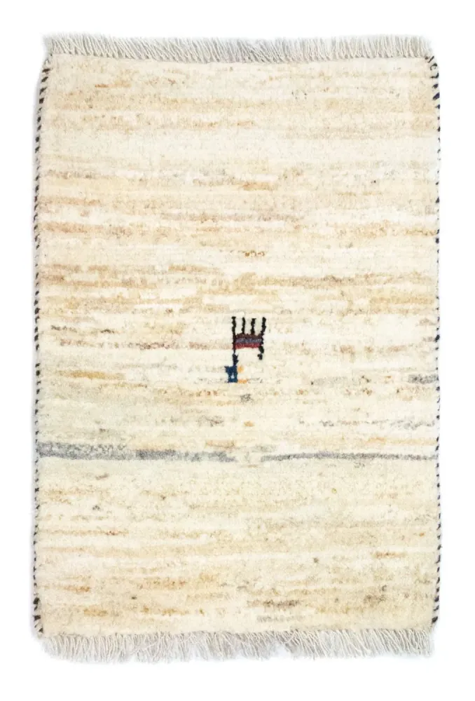 Gabbeh-teppe - persisk - 60 x 40 cm - beige