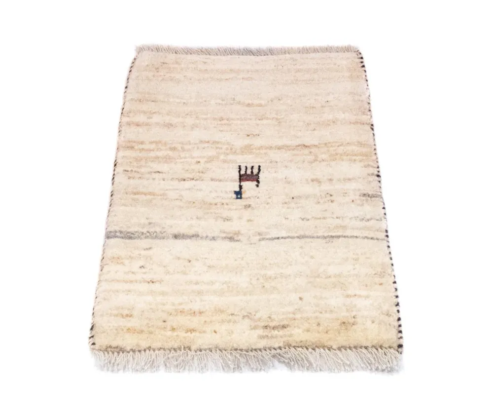 Gabbeh-teppe - persisk - 60 x 40 cm - beige