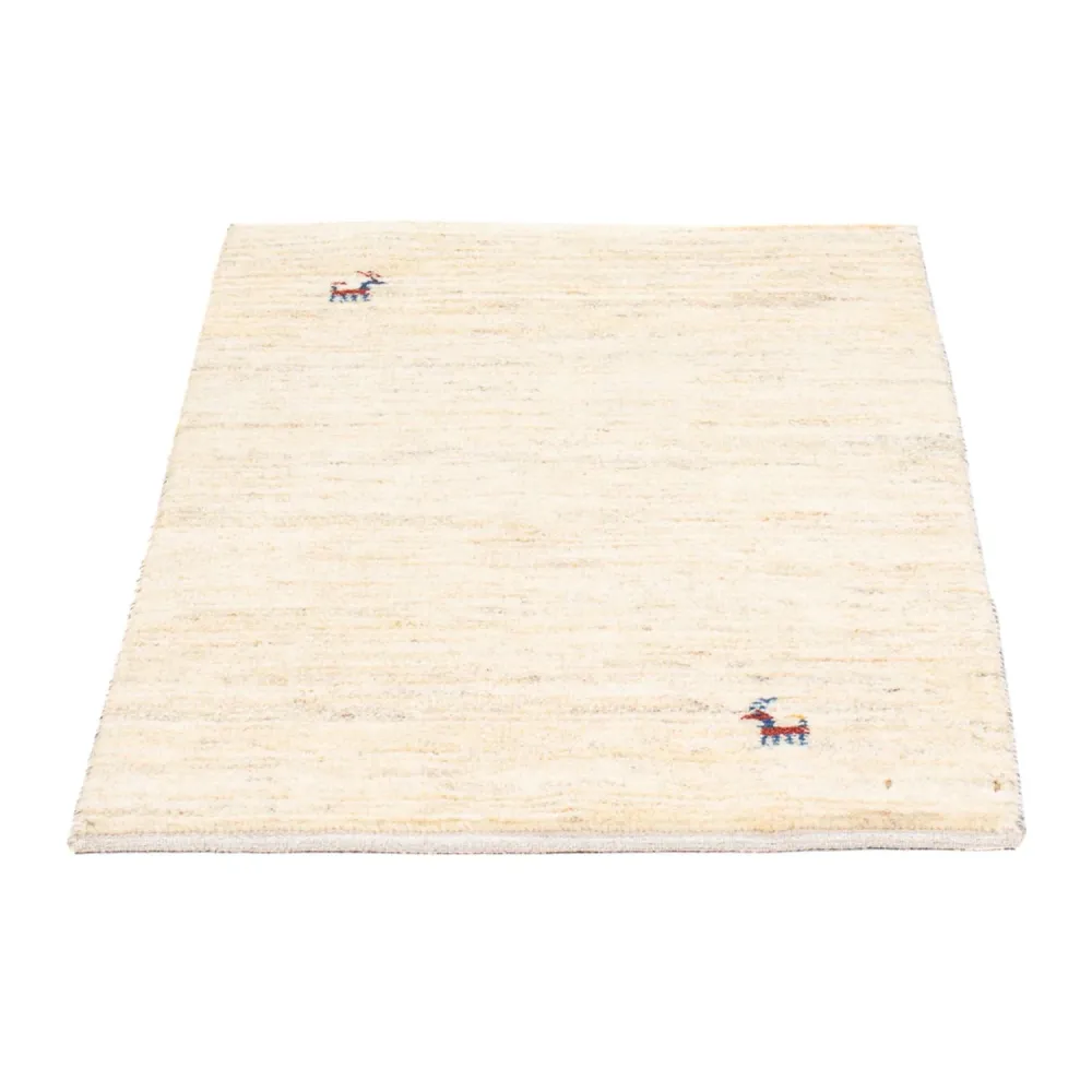 Gabbeh-teppe - persisk - 86 x 60 cm - beige