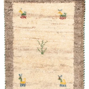 Gabbeh-teppe - persisk - 60 x 40 cm - beige