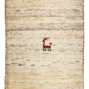 Gabbeh-teppe - persisk - 60 x 40 cm - beige