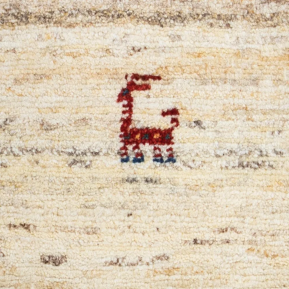 Gabbeh-teppe - persisk - 60 x 40 cm - beige