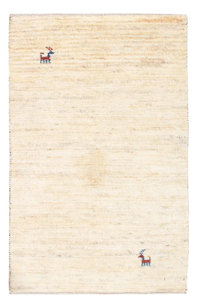 Gabbeh-teppe - persisk - 86 x 60 cm - beige