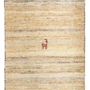 Gabbeh-teppe - persisk - 60 x 40 cm - beige