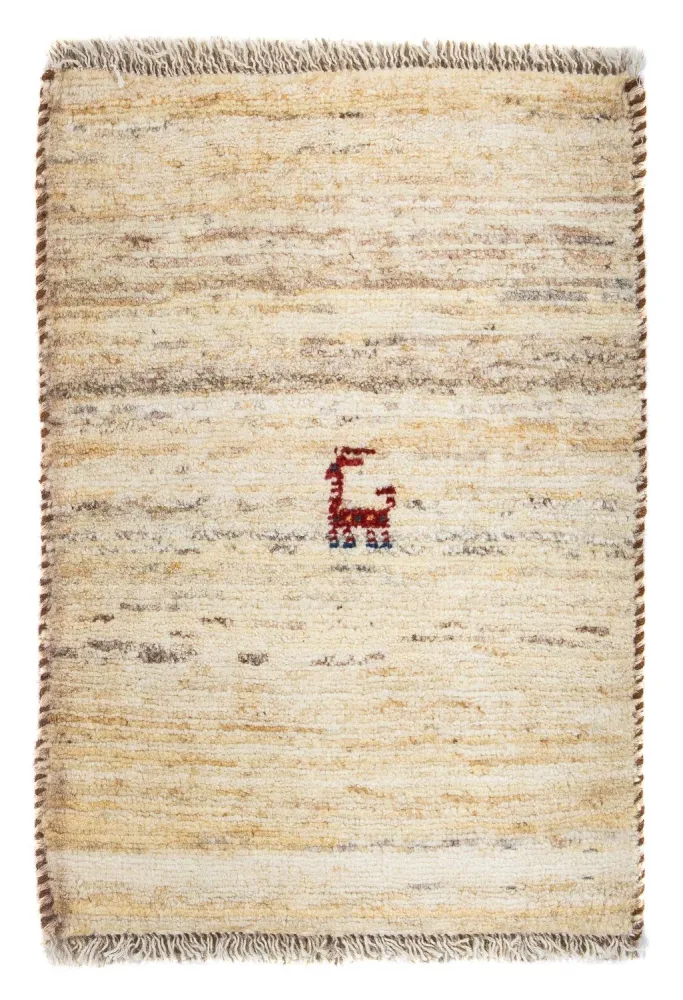 Gabbeh-teppe - persisk - 60 x 40 cm - beige