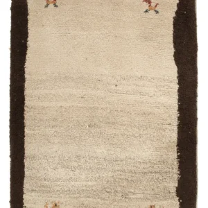 Gabbeh-teppe - persisk - 85 x 57 cm - beige