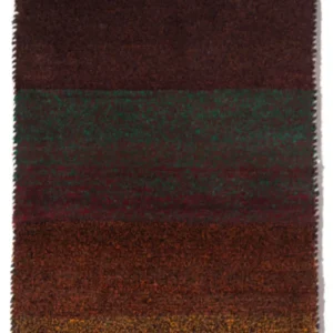 Gabbeh-teppe - persisk - 60 x 40 cm - bordeaux rød
