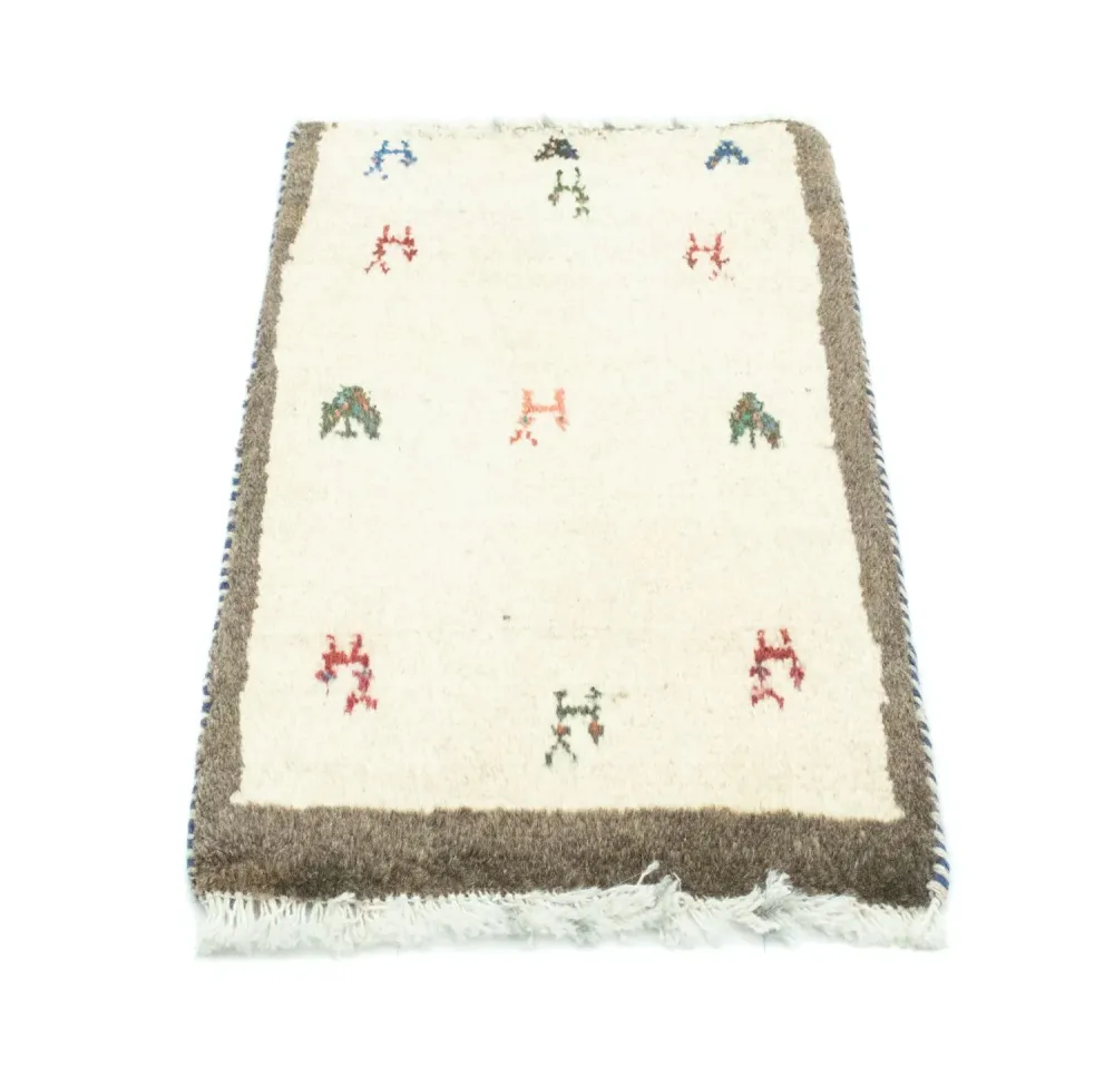 Gabbeh-teppe - persisk - 60 x 40 cm - flerfarget