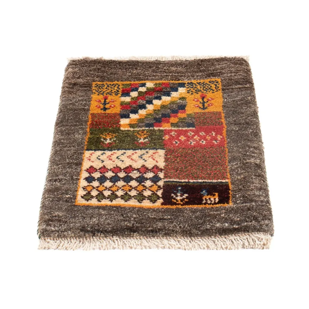 Gabbeh-teppe - persisk - 60 x 40 cm - flerfarget