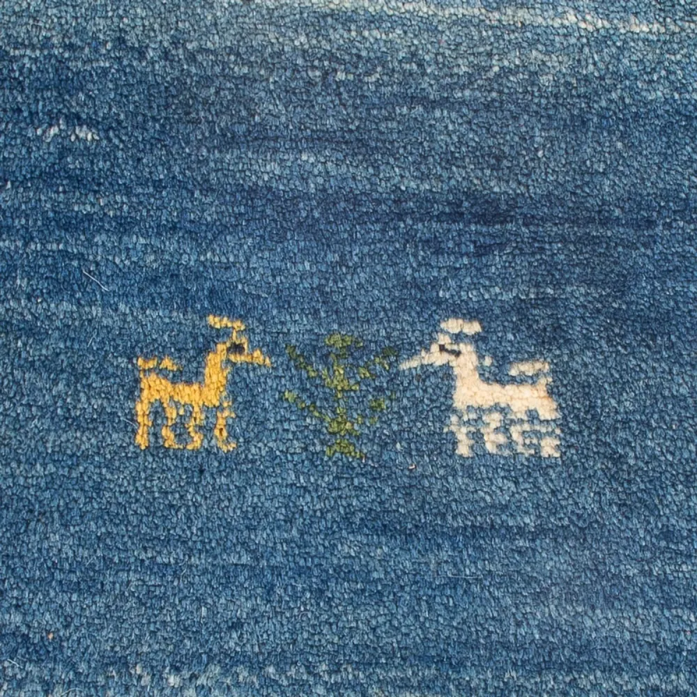 Gabbeh-teppe - persisk - 60 x 40 cm - flerfarget