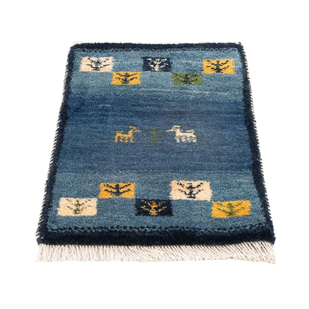 Gabbeh-teppe - persisk - 60 x 40 cm - flerfarget