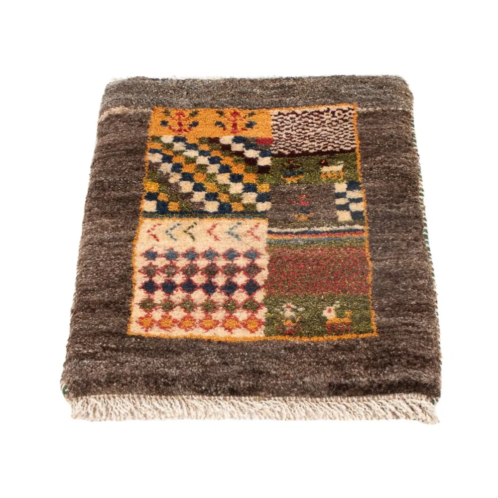 Gabbeh-teppe - persisk - 60 x 40 cm - flerfarget