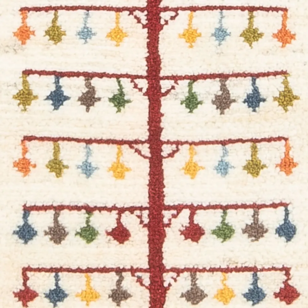 Gabbeh-teppe - persisk - 90 x 63 cm - flerfarget