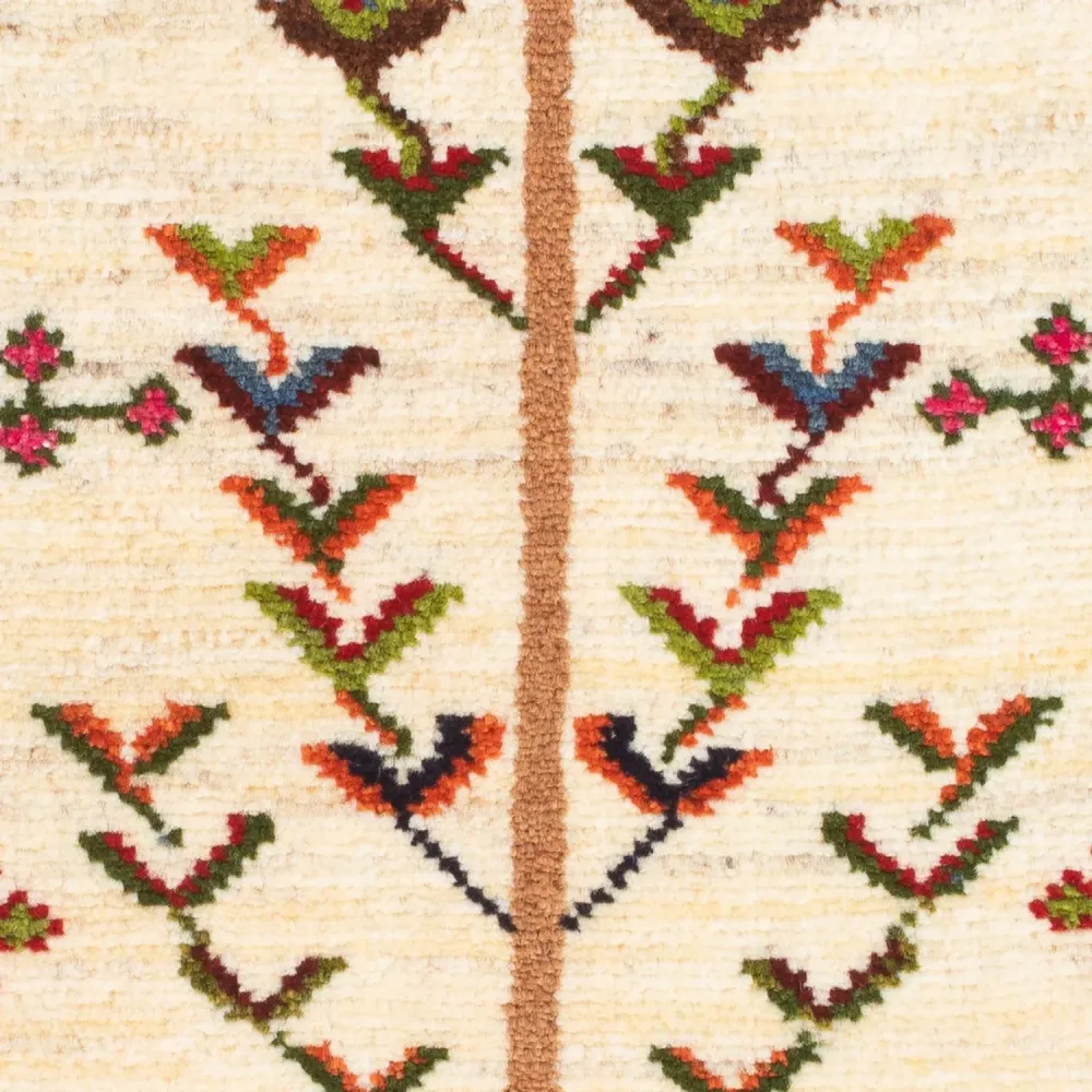 Gabbeh-teppe - persisk - 92 x 63 cm - flerfarget