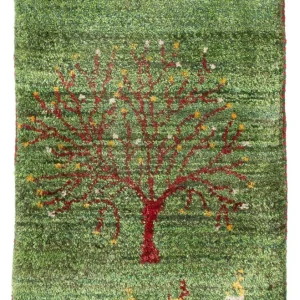Gabbeh-teppe - persisk - 60 x 40 cm - flerfarget