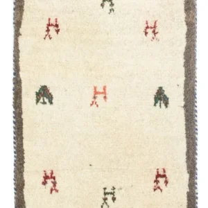 Gabbeh-teppe - persisk - 60 x 40 cm - flerfarget