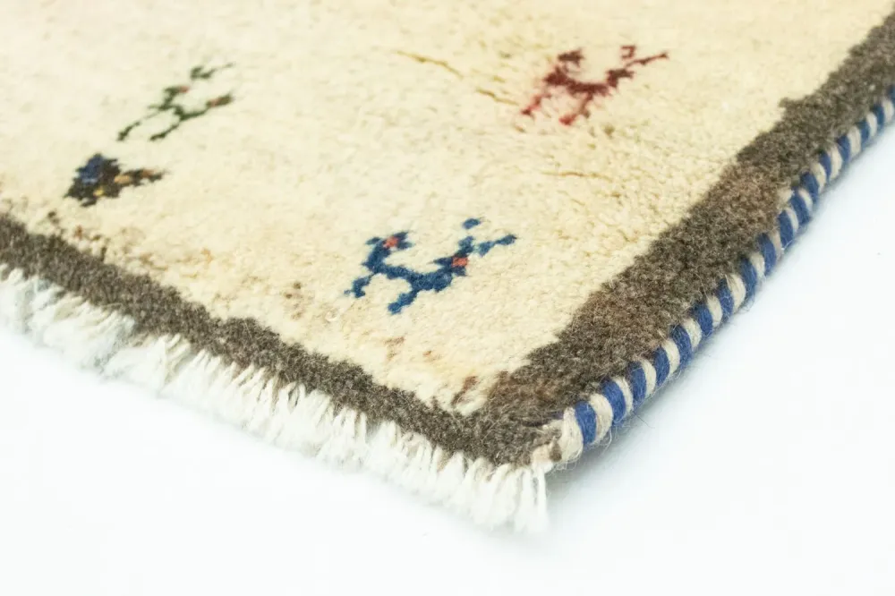 Gabbeh-teppe - persisk - 60 x 40 cm - flerfarget