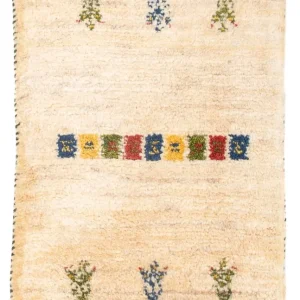 Gabbeh-teppe - persisk - 60 x 40 cm - flerfarget
